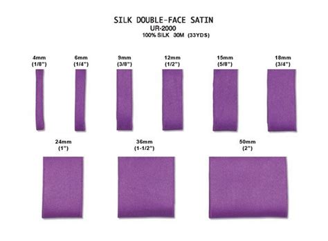 Slik Ribbon Size Chart Bows Diy Ribbon Silk Ribbon Embroidery Silk