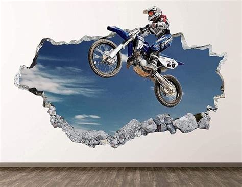 Wandtattoo D Wandaufkleber Motocross Wandtattoo Kunst Dekoration D