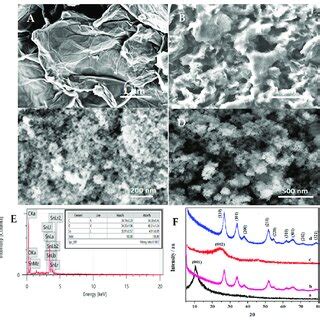 Sem Images Of A Go B P Rgo C Sno Inset Particles Size