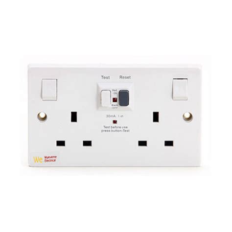 2 Gang 13a Switched Rcd Socket Electrical Wholesale Consumer Units