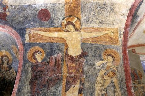 Th Century Frescos Epifanio Crypt San Vincenzo Al Volturno Old Abbey