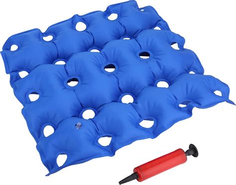 Coussin Carré Gonflable Assise Coussin de Siège Gonflable avec Pompes