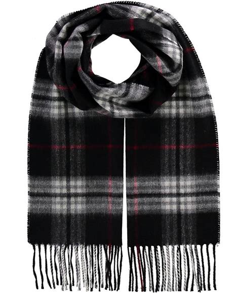 V Fraas Mens Classic Plaid Cashmere Scarf Macys