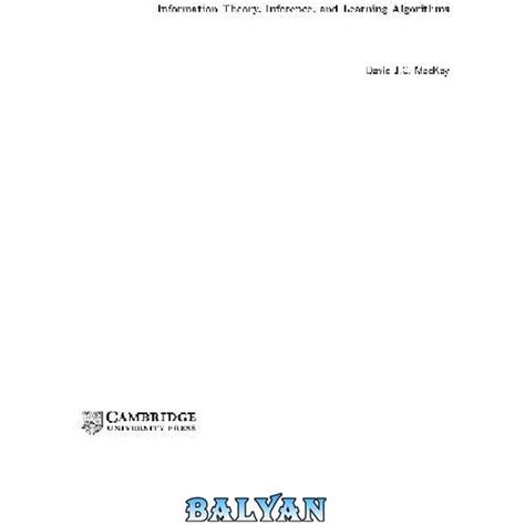 خرید و قیمت دانلود کتاب Information Theory Inference And Learning