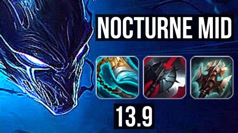 NOCTURNE Vs LEBLANC MID 1 7M Mastery Legendary 500 Games KR