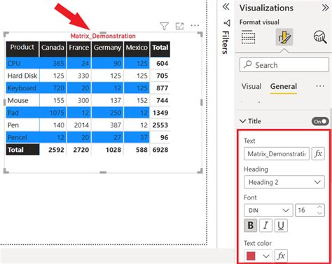 Power Bi How To Format Matrix Geeksforgeeks