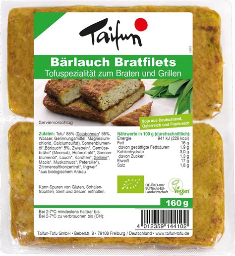 Taifun Organic Wild Garlic Tofu Fillets G Piccantino Online Shop