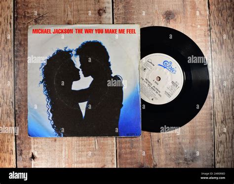 Michael Jackson - the way you make me feel 7 inch single Stock Photo ...