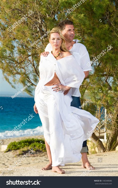 Happy Mature Couple On Beach Stock Photo 140348086 Shutterstock
