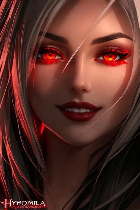 Amazon Woman Vampire Red Eyes OpenArt