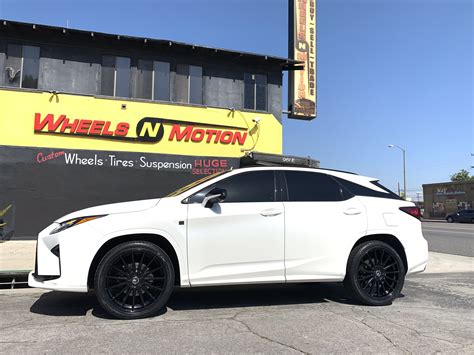 2017 Lexus Rx 350 On 22” Road Force Wheels Style Rf15 With Gloss Black Finish On Hankook Tires