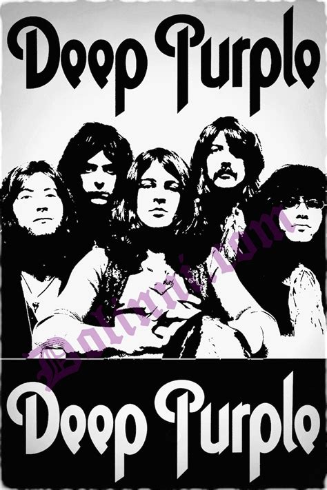 Poster Deep Purple Rock Poster Etsy