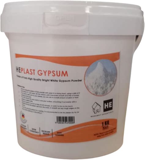 HASANAT ESSENTIALS HEPLAST Plaster Of Paris Gypsum Powder For Pottery