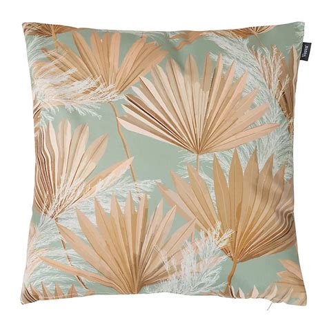 Veeva Pampas Grass Print With Stone Back Outdoor Cushion Diy At Bandq