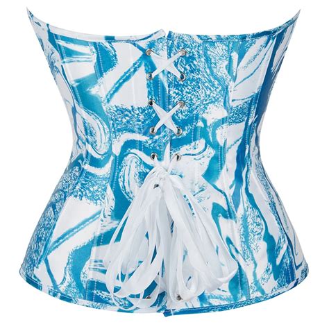 Corset Sexy pour femmes Bustier surbuste imprimé zèbre Graffiti couleur assortie Lingerie