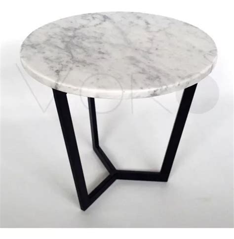 Mesa Arrime M Rmol Carrara Redonda Circular Industrial Mercadolibre