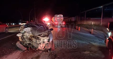 Hoy Tamaulipas Choque En Reynosa Tamaulipas Dos Prensados Dejo Fuerte