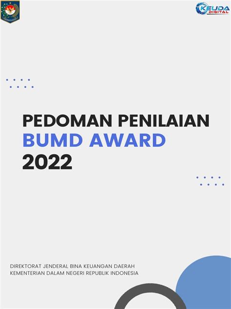 Pedoman Penilaian Bumd Award Tahun 2022 02 No Logo Pdf