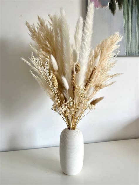 Pampas Grass Bouquet 60cm Dried Flower Arrangement Mixed Pampas Grass