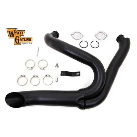 Black Wyatt Gatling 2 Into 1 Exhaust Pipe Header Kit 30 0769 Vital V