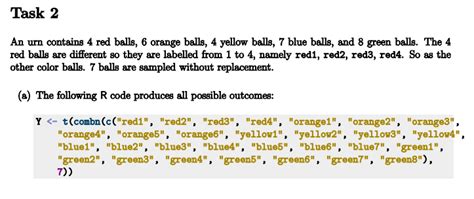 Solved Use R Or R Studio To Solve This Question An Urn Chegg