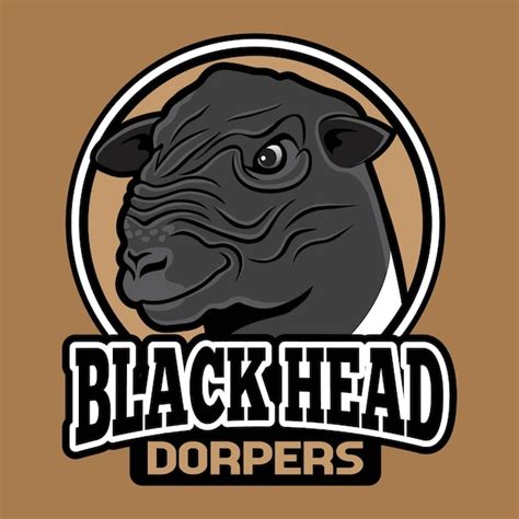 Premium Vector Dorper Sheep Mascot Design Dorper Logo Design