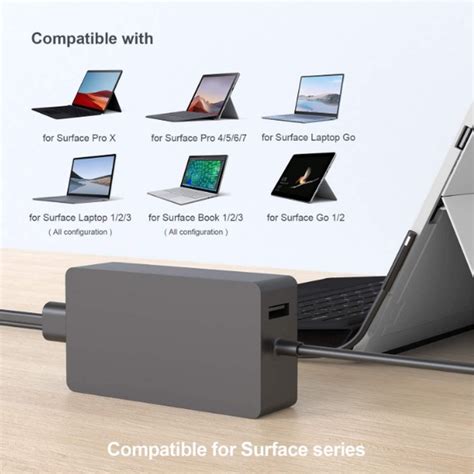 Surface Adapter W V A For Laptop Book Go Pro