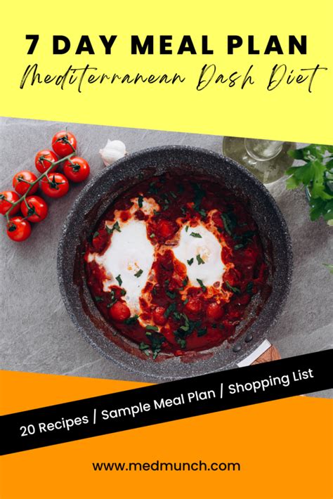 7 Day Mediterranean Dash Diet Meal Plan Pdf Menu Medmunch