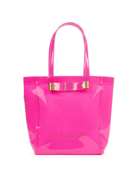 Ted Baker Small Bow Shopper Bag In Pink Bright Pink Lyst