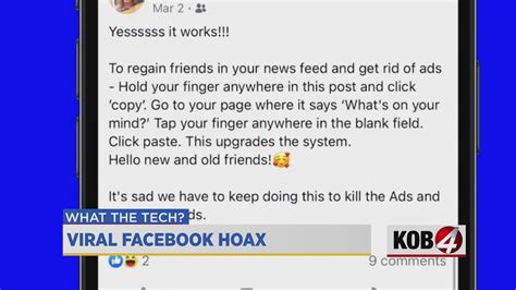 Viral Facebook Hoax What The Tech KOB