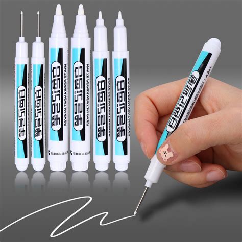 3Pcs Oily White Marker Pen Graffiti Pens Waterproof Permanent Gel