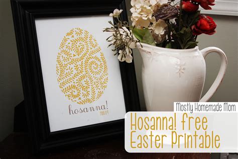 Free Hosanna! Easter Printables - Mostly Homemade Mom