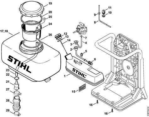 Exploring The Components Of The Stihl Sr A Comprehensive Diagram