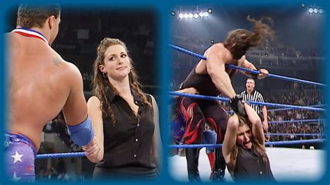 Stephanie Mcmahon Helmsley Becomes Kurt Angles Official Manager Smackdown Oct 12 2000