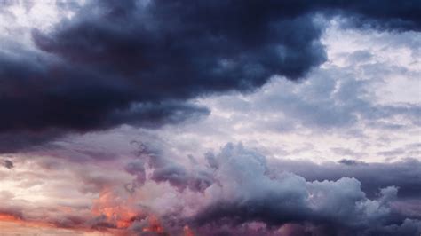 Download Wallpaper 2560x1440 Cloudy sky, thick clouds QHD Background