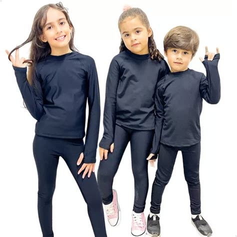 Conjunto Segunda Pele T Rmica Infantil Roupa De Frio Parcelamento Sem