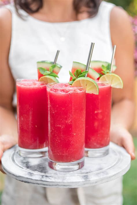 Watermelon Slushie Recipe Only 4 Ingredients From My Bowl