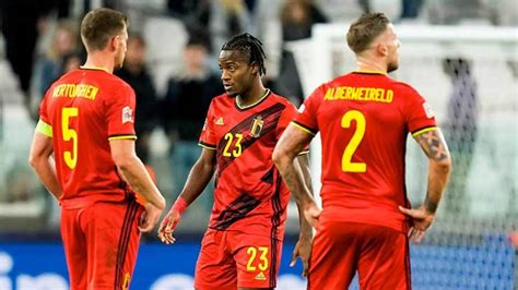 Italie Belgique Les Compos Officielles