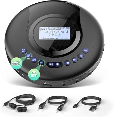 Arafuna Tragbarer Cd Player Discman Dab Ukw Radio Cd Cd R Rw