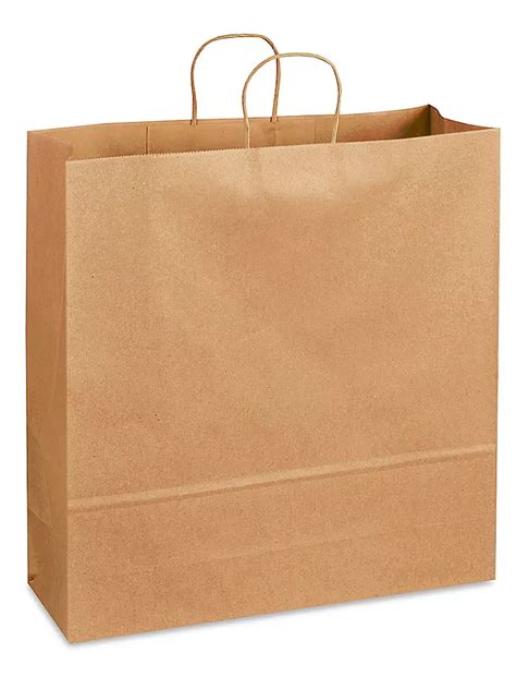 Recycled Paper Shopping Bags 18 X 7 X 18 34 Jumbo S 21196 Uline