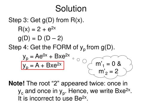 Ppt The Method Of Undetermined Coefficients Muc Powerpoint