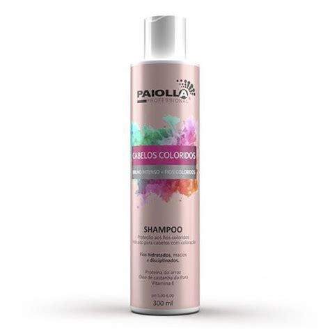 Shampoo Para Cabelos Coloridos Paiolla Profissional Ml Shampoo