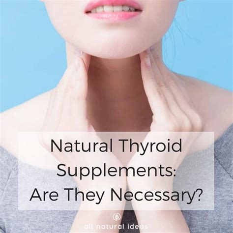 Natural Thyroid Supplements: Are They Necessary? | All Natural Ideas