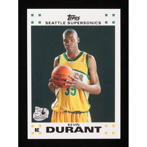 Kevin Durant Topps Rookie Set Rc Pristine Auction