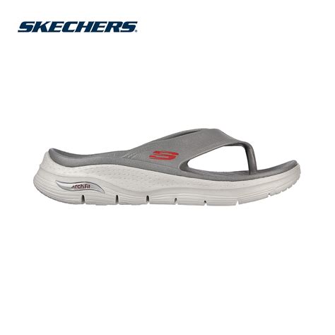 Skechers Men Foamies Arch Fit Sandals 243158 Char Shopee Malaysia