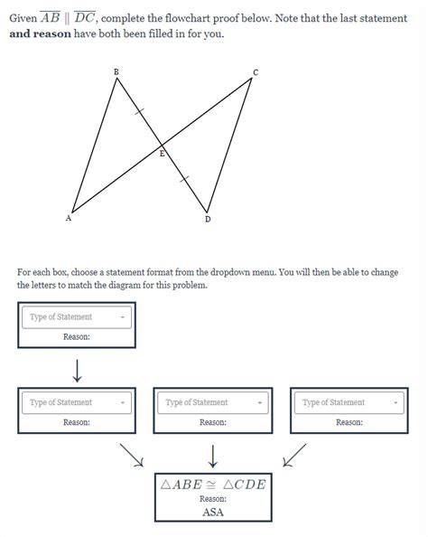 Solved Given Ab Dc Complete The Flowchart Proof Below