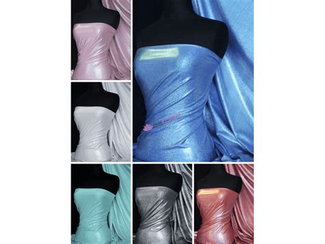 Mystique Hologram Foil Nylon Lycra Way Stretch Fabric Q