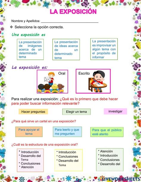 A Poster With Spanish Words And Pictures On It