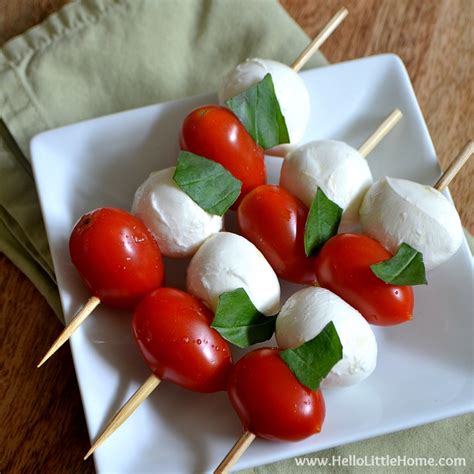 Caprese Salad Skewers | Hello Little Home