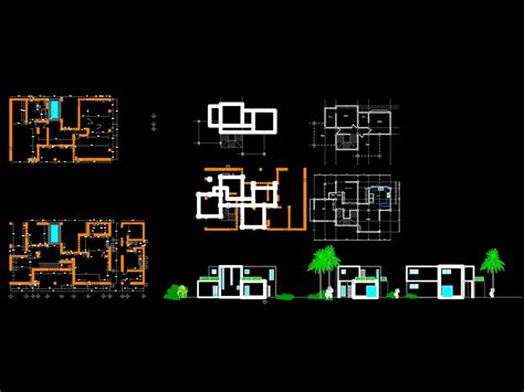 Casa Habitacion En Autocad Descargar Cad 455 Mb Bibliocad